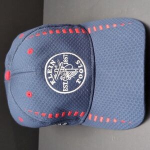 Klein Tools USA Blue/Red Baseball Cap With Adjustable Velcro Back